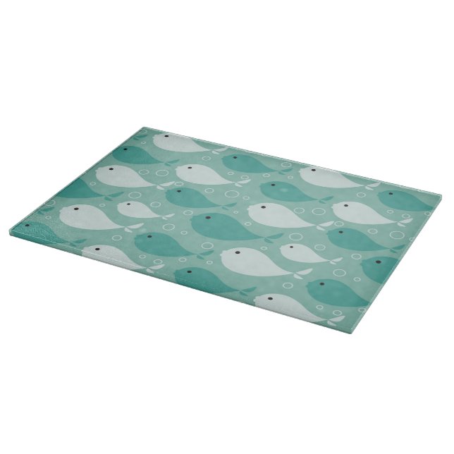 Muster mit Fischen Schneidebrett (Ecke)
