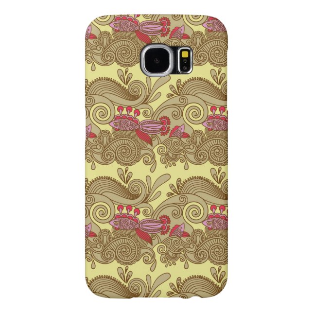 Muster mit Fischen und Welle Case-Mate Samsung Galaxy Hülle (Rückseite)