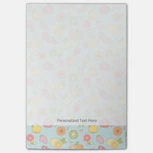 Muster mit Früchten und Beeren Post-it Klebezettel