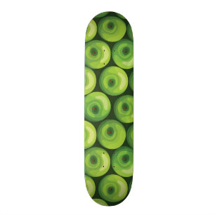 Muster mit grünen Äpfeln Skateboard