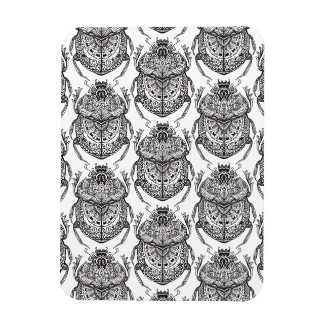 Muster mit Handdoodle Magnet (Vertikal)