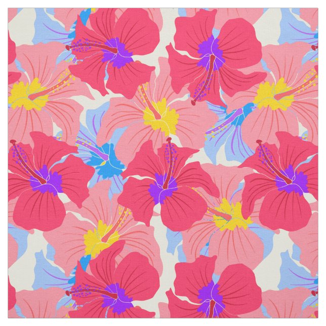Muster mit Hibiskus Stoff (Muster)