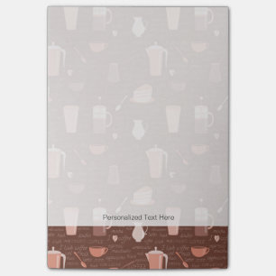 Muster mit in Verbindung stehenden Elementen des Post-it Klebezettel