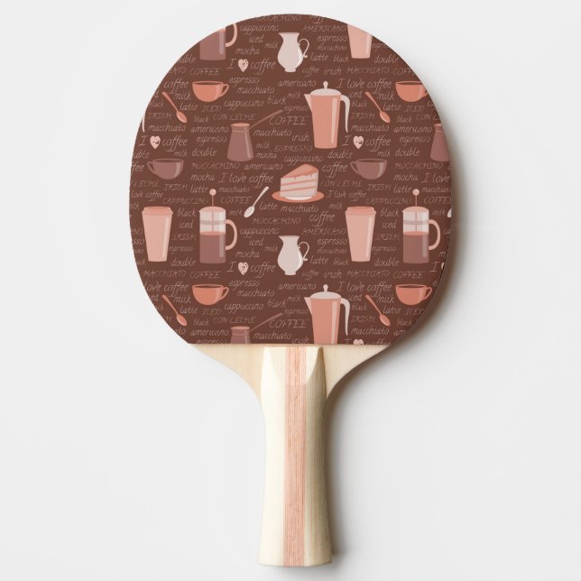 Muster mit in Verbindung stehenden Elementen des Tischtennis Schläger (Vorderseite)