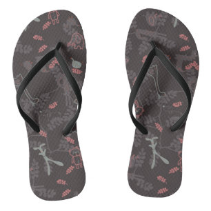 Muster mit jungen Tieren 1 Flip Flops