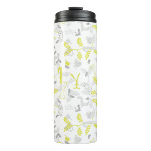 Muster mit jungen Tieren 2 Thermosbecher