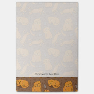 Muster mit Katzen Post-it Klebezettel