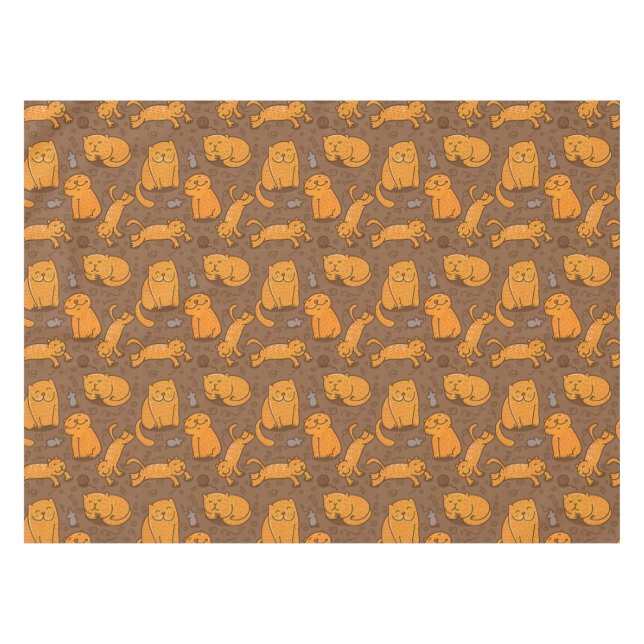 Muster mit Katzen Tischdecke (Vorderseite (Horizontal))