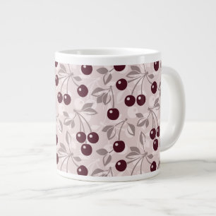Muster mit Kirschen 2 Jumbo-Tasse