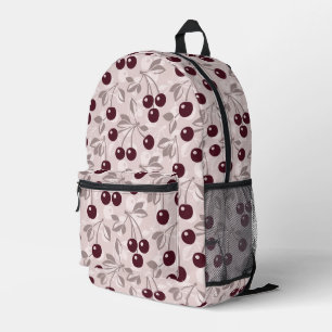 Muster mit Kirschen Bedruckter Rucksack