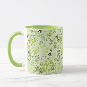 Muster mit kleinen Babyvögeln Tasse