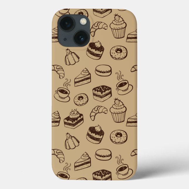 Muster mit Kuchen, Desserts und Bäckereien Case-Mate iPhone Hülle (Rückseite)