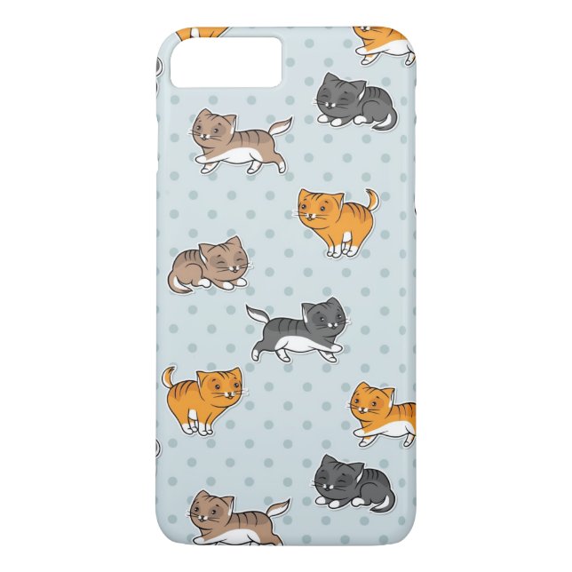 Muster mit lustigen Katzen Case-Mate iPhone Hülle (Rückseite)