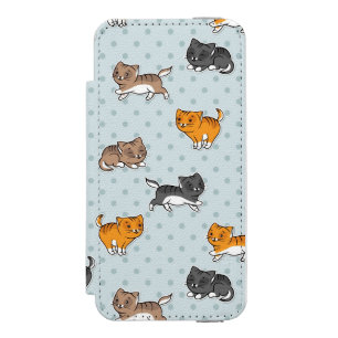 Muster mit lustigen Katzen Incipio Watson™ iPhone 5 Geldbörsen Hülle