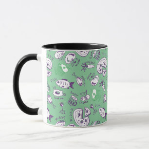 Muster mit Nahrung Tasse