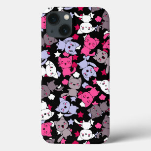 Muster mit niedlichen kawaii Gekritzelkatzen 3 title_seo2