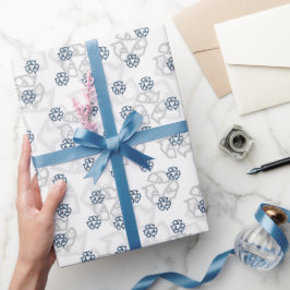 Muster mit Öko auf weißem Hintergrund Geschenkpapier