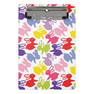 Muster mit Ostern-Kaninchen Mini Klemmbrett