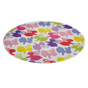 Muster mit Ostern-Kaninchen Schneidebrett