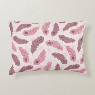 Muster mit Pfaufedern Dekokissen