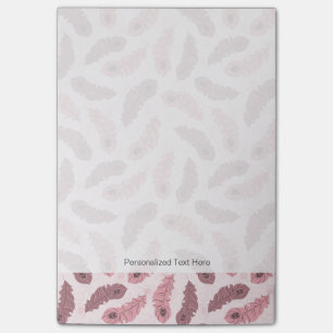 Muster mit Pfaufedern Post-it Klebezettel