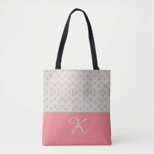 Muster mit Pfirsichfarbe Tasche