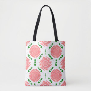 Muster mit rosa Blume Tasche