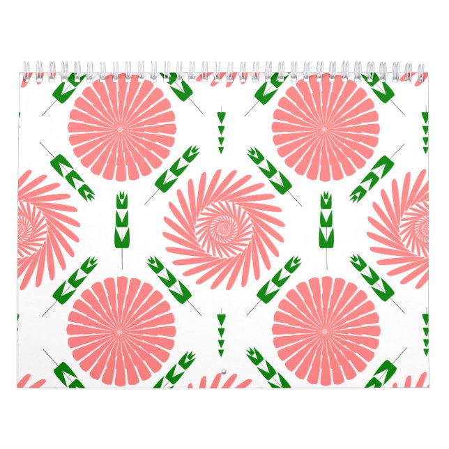 Muster mit rosa Blumen  Kalender (Titelbild)