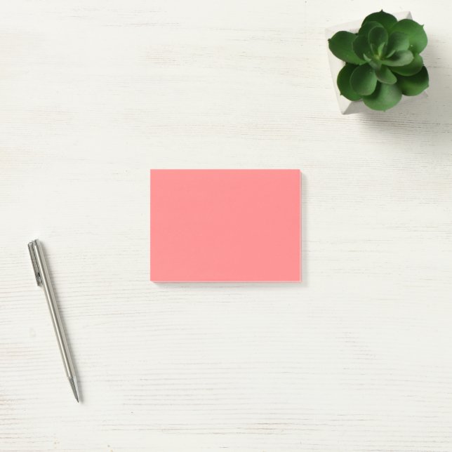 Muster mit rosa Blumen  Post-it Klebezettel (Büro)