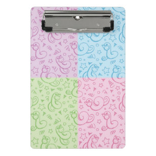 Muster mit Schlangen Mini Klemmbrett