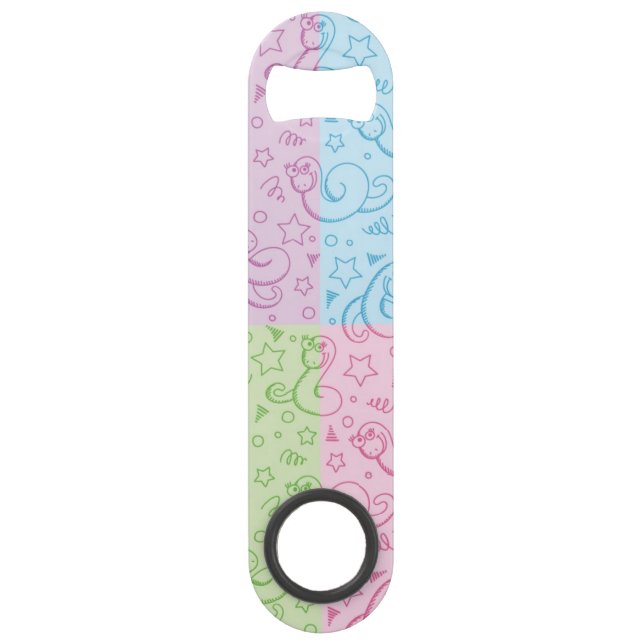 Muster mit Schlangen Speed Flaschenöffner (Vorderseite)