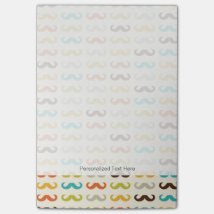 Muster mit Schnurrbart Post-it Klebezettel