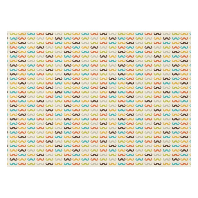 Muster mit Schnurrbart Tischdecke (Vorderseite (Horizontal))