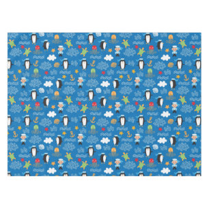 Muster mit Seethema Tischdecke