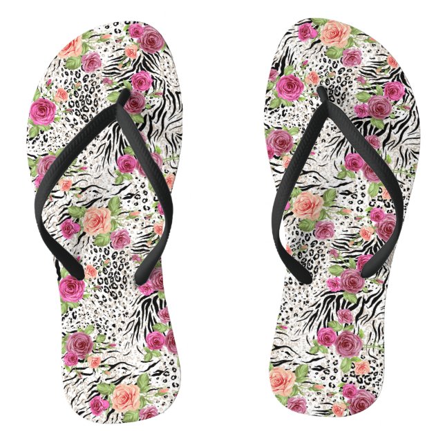 Muster mit Tierdrucken Flip Flops (Fußbett)