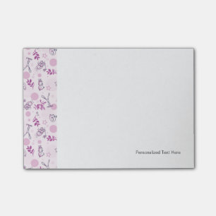 Muster mit vintage Baby-Tieren Post-it Klebezettel