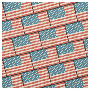 Muster mit Vintager US-Flagge Stoff