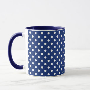 Muster mit weißen Punkten Tasse