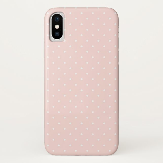 Muster mit weißen Tupfen Case-Mate iPhone Hülle (Rückseite)