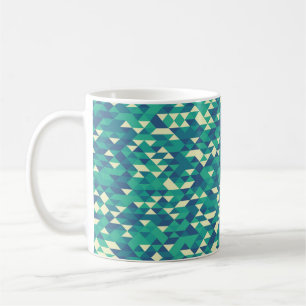 Muster mit zufällig gefärbten Diamanten Generative Kaffeetasse