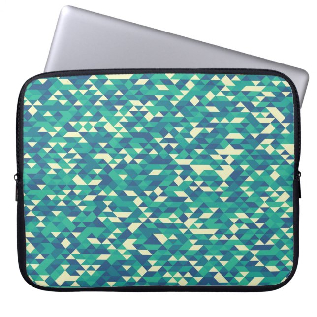 Muster mit zufällig gefärbten Diamanten Generative Laptopschutzhülle (Vorderseite)