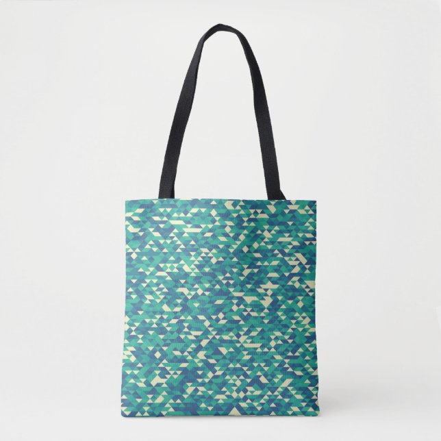 Muster mit zufällig gefärbten Diamanten Generative Tasche (Vorderseite)