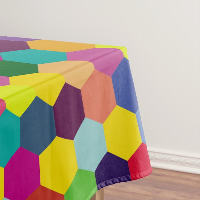 Muster Modern farbenfroh - Modefeder-Hipster Tischdecke (Beispiel)