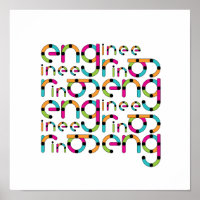 Muster moderner technischer Typografie