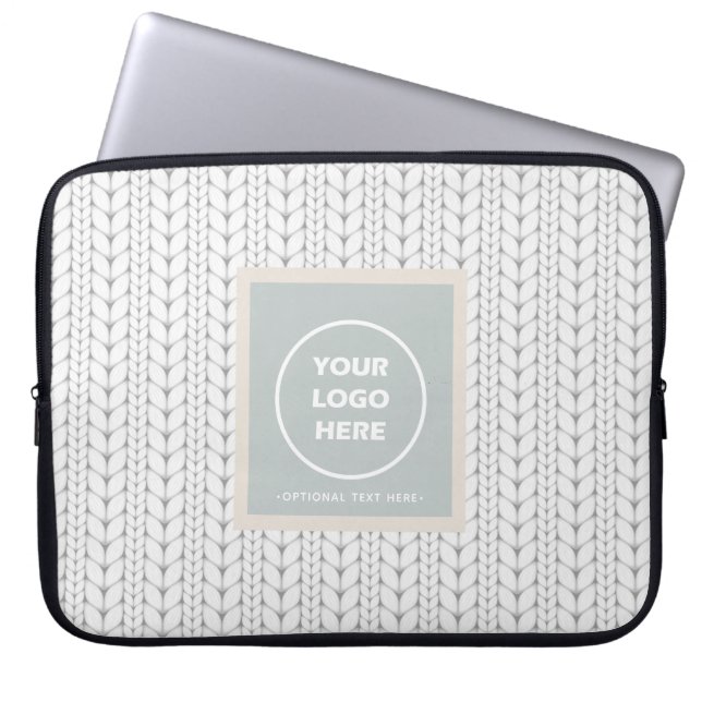 Muster Modernes Berufliches Logo Laptopschutzhülle (Vorderseite)
