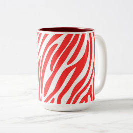 Muster Modernes Kunstdesign Zweifarbige Tasse