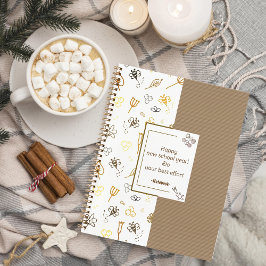 Muster niedliches BienenNotebook Notizbuch