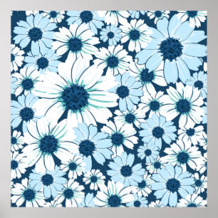 Muster ohne Blumen/Textilemuster der Blume, ab Poster