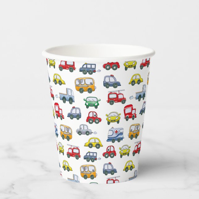 Muster-Papierbecher für Autos Pappbecher (Vorderseite)