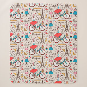 Muster Paris Frankreich Sherpadecke